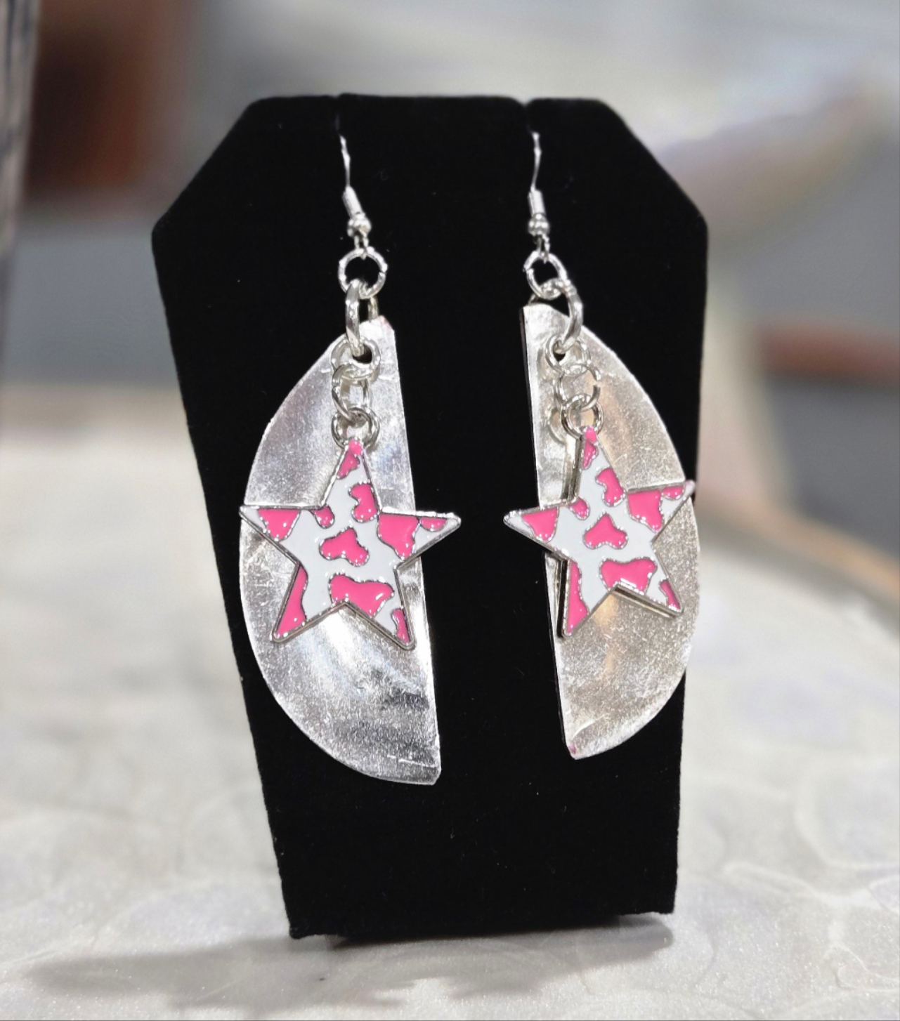 Star Cow Pattern Earrings