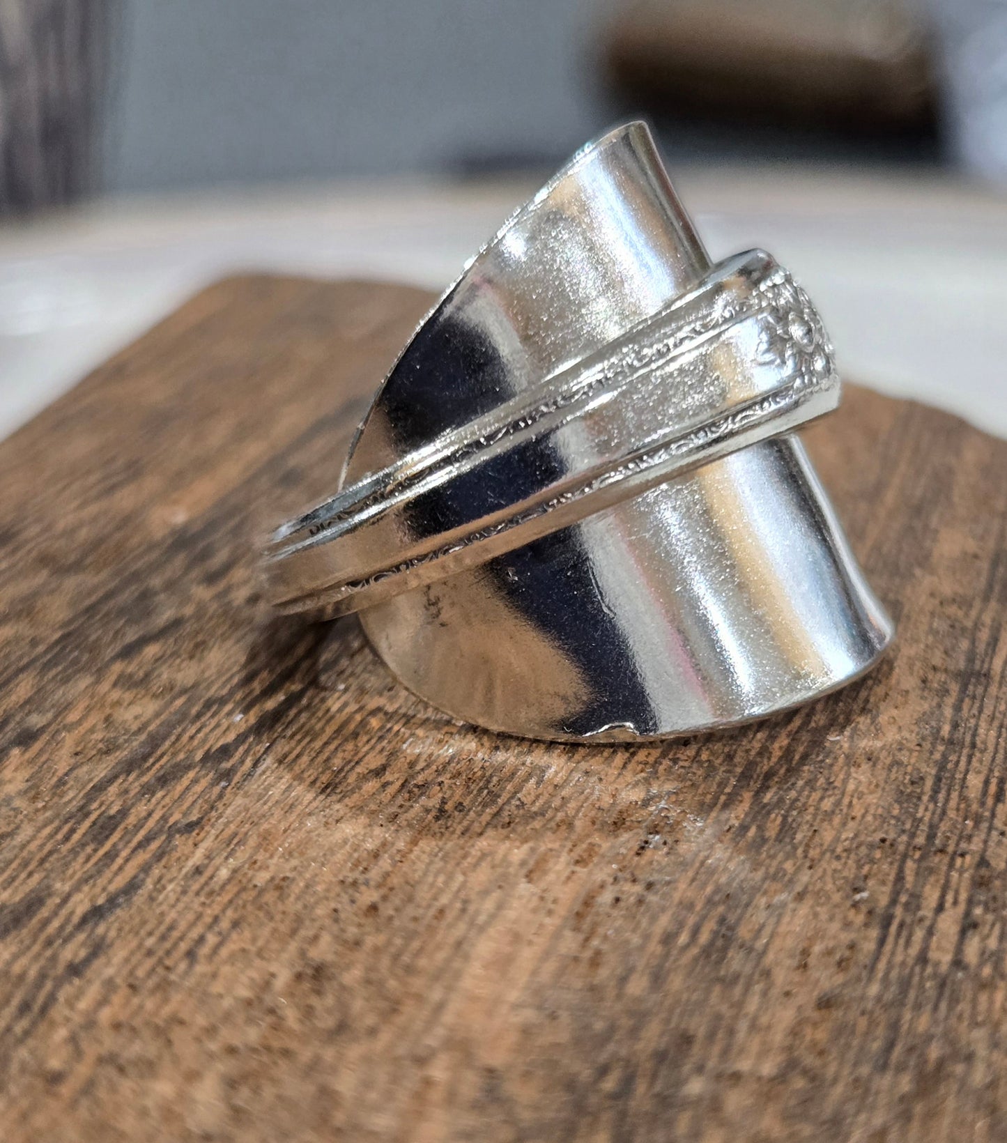 Forged Men's Saddle Ring size 8.5