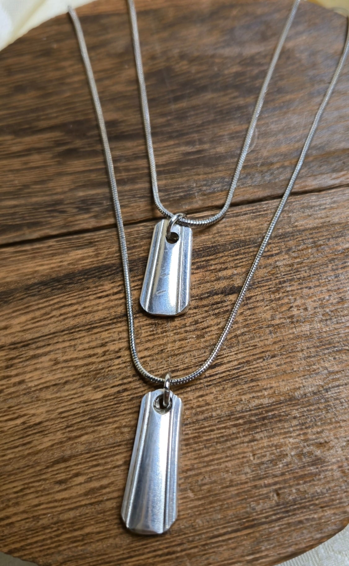 Grace Necklace (one (1) stackable) 16- 20 inch metal chain