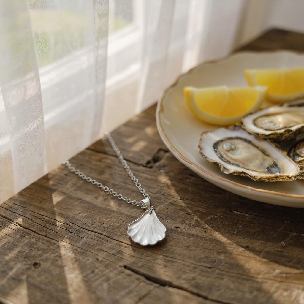 Dainty Shell Necklace on a 20inch Chain