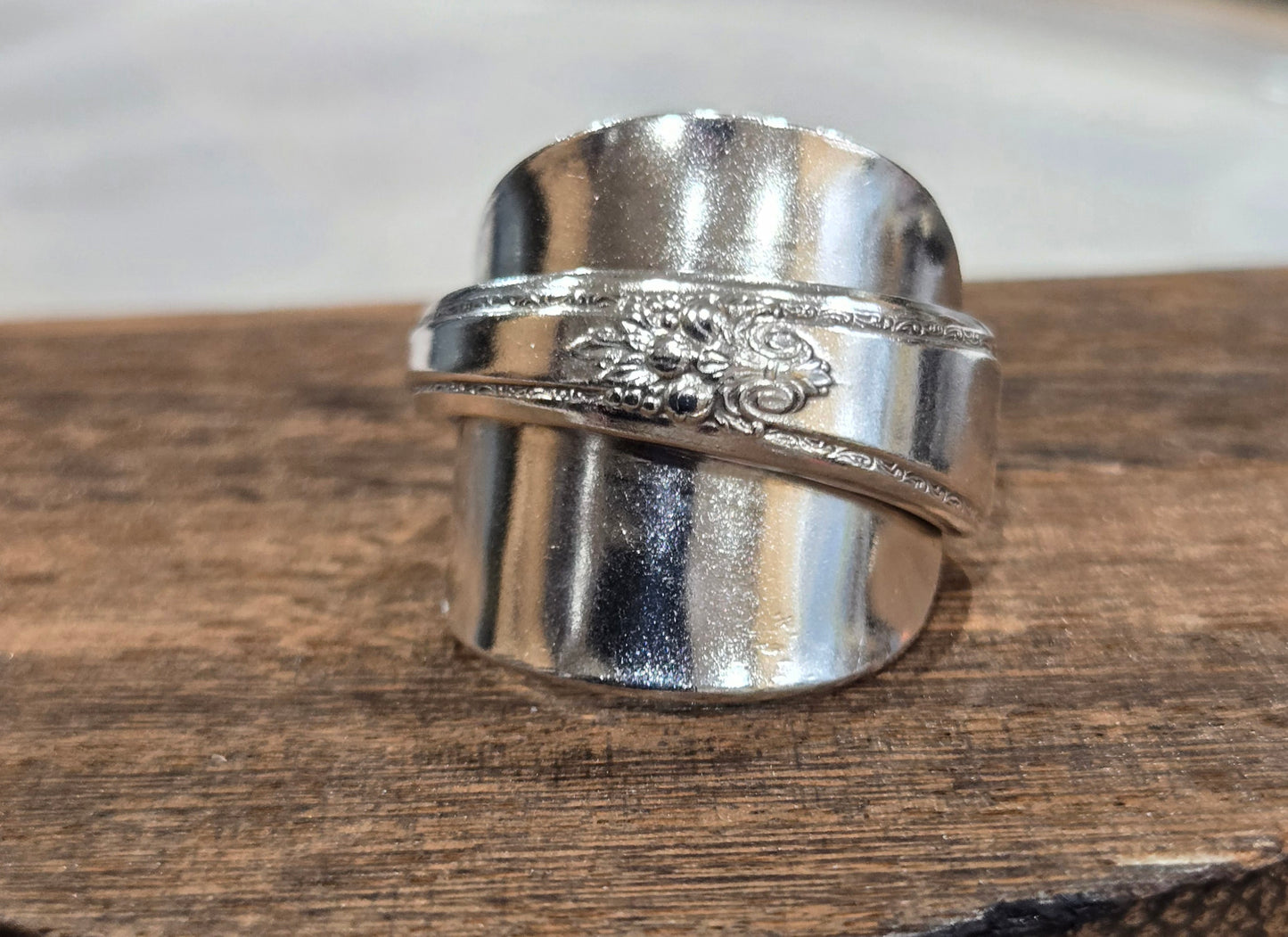 Forged Men's Saddle Ring size 8.5