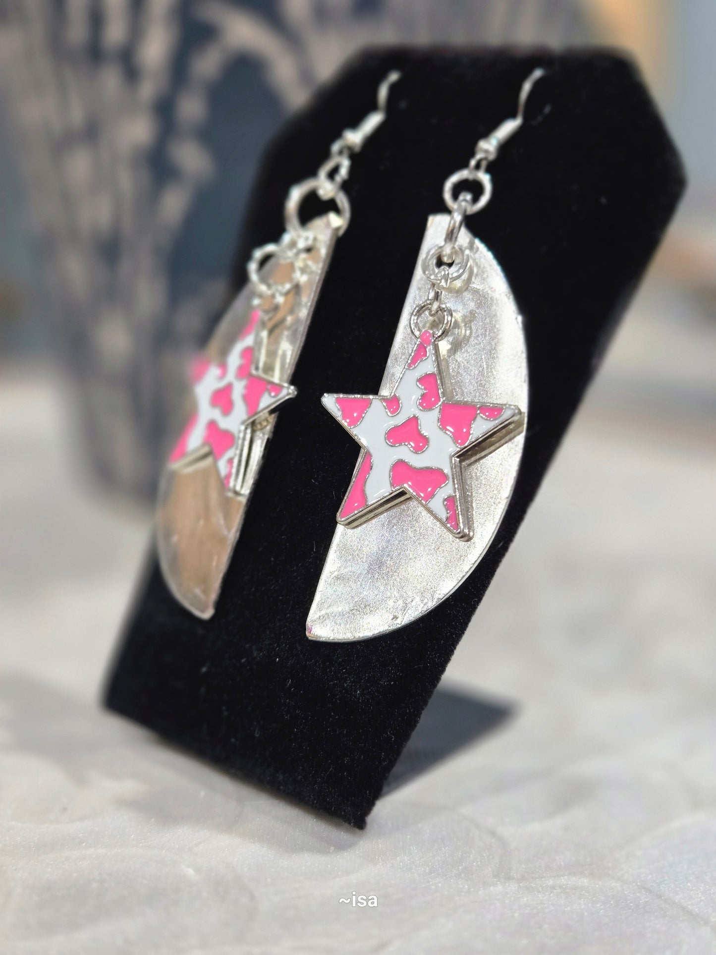 Star Cow Pattern Earrings