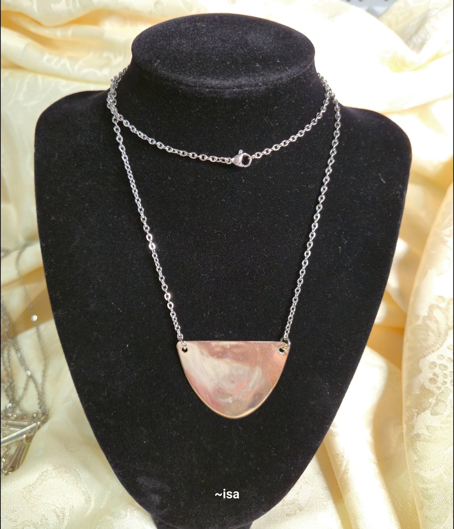 Demi Spoon Necklace Pendant 24-inch metal necklace