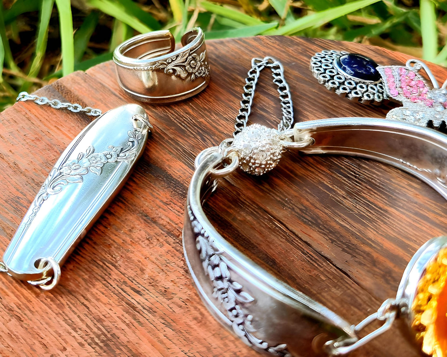 Button Snap Bracelet (four total interchangeable charms)