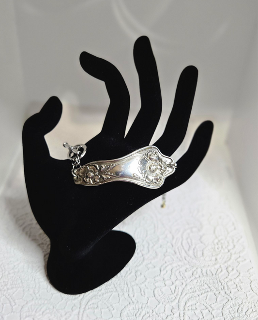Bold Flower and Dainty Toggle Clasp