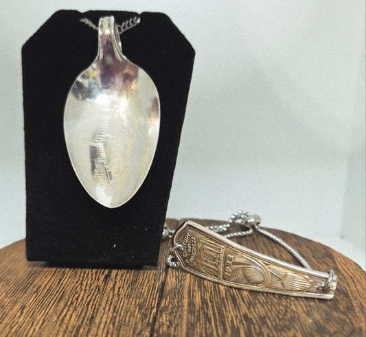 Science Court Necklace and Drawsting Bracelet