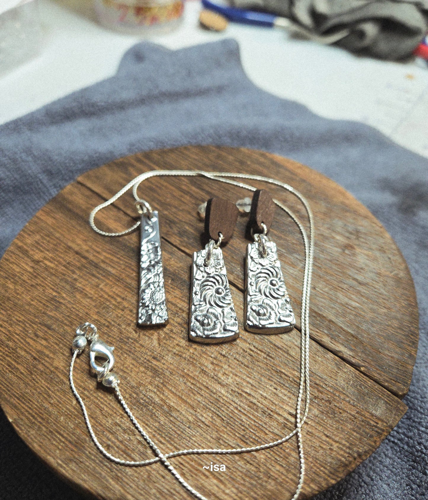 Set of Summer To Fall Necklace and Earrings post