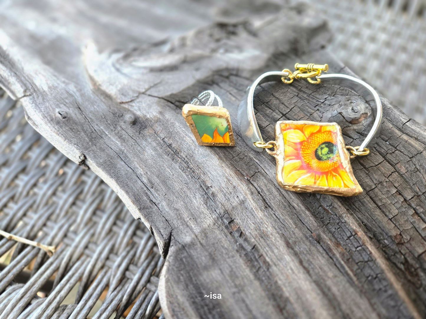 Sunflower bracelet