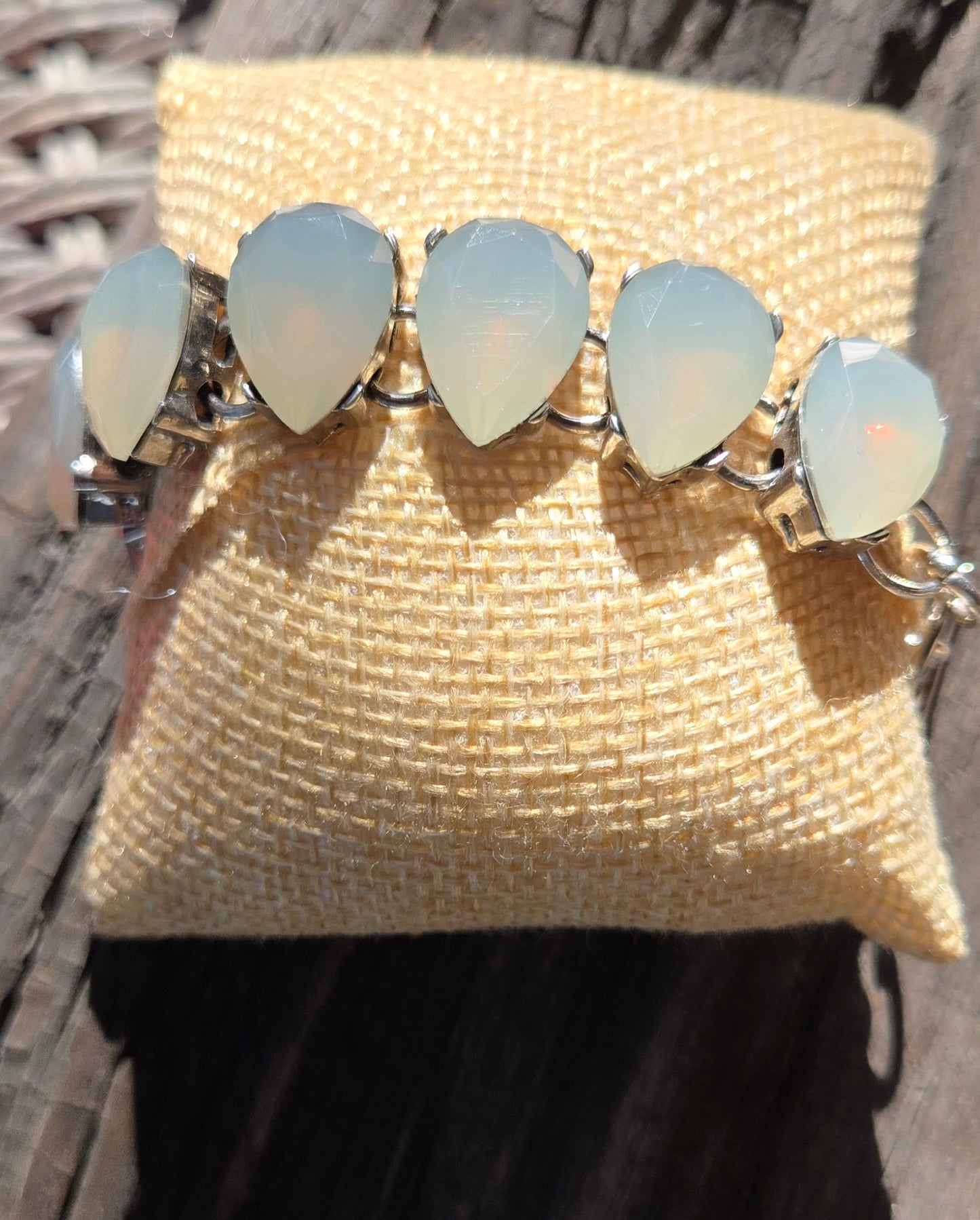 Soft Teal Spoon Bowl Bracelet