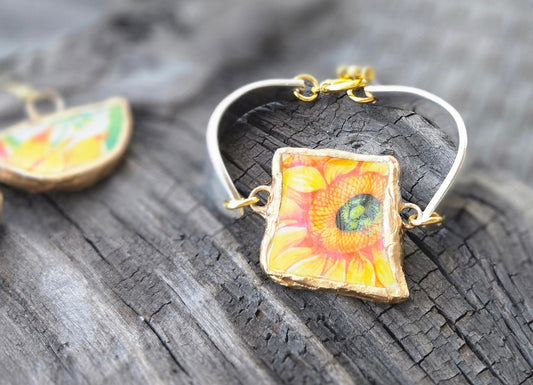 Sunflower bracelet
