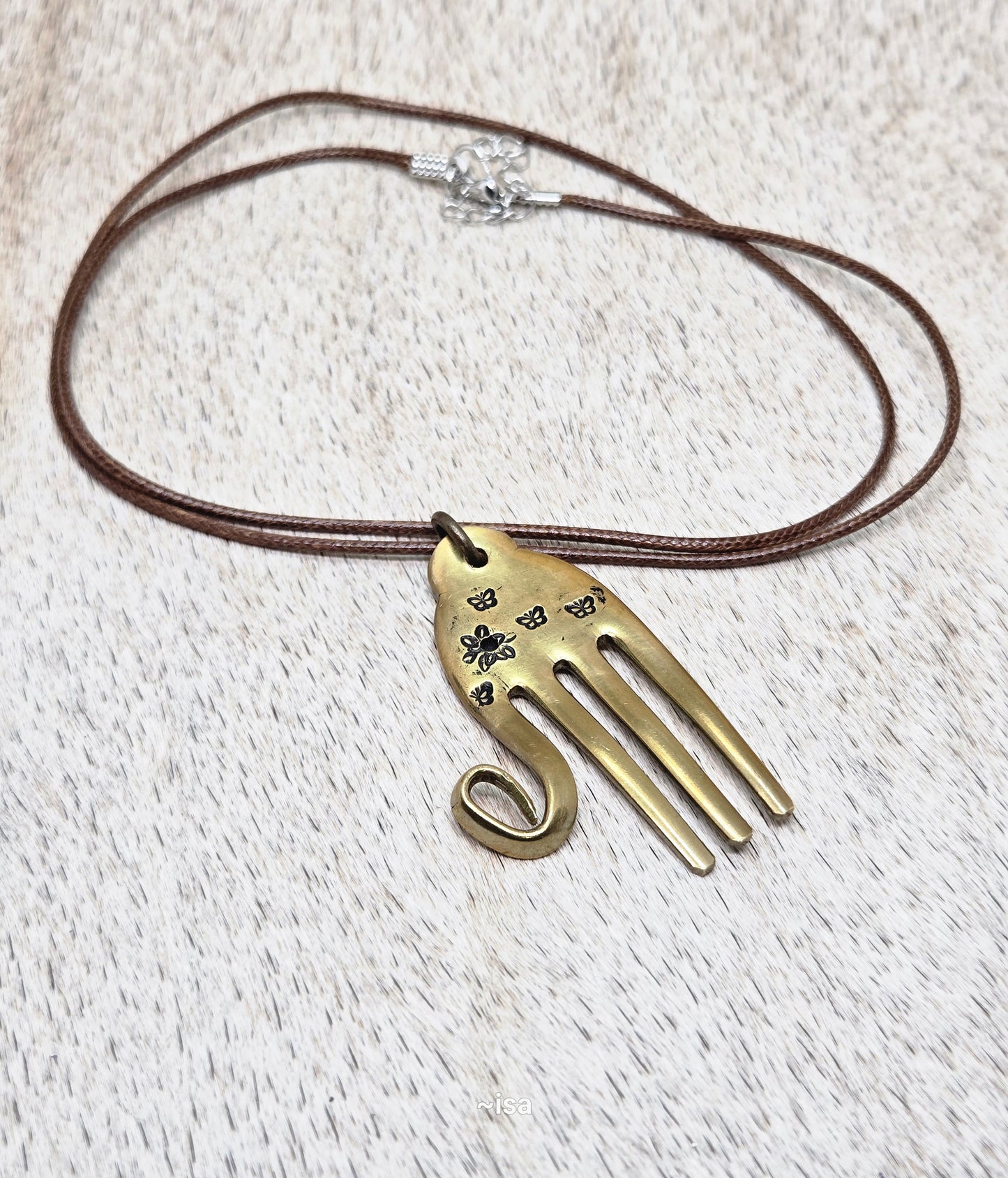 Flower Power Elephant Necklace