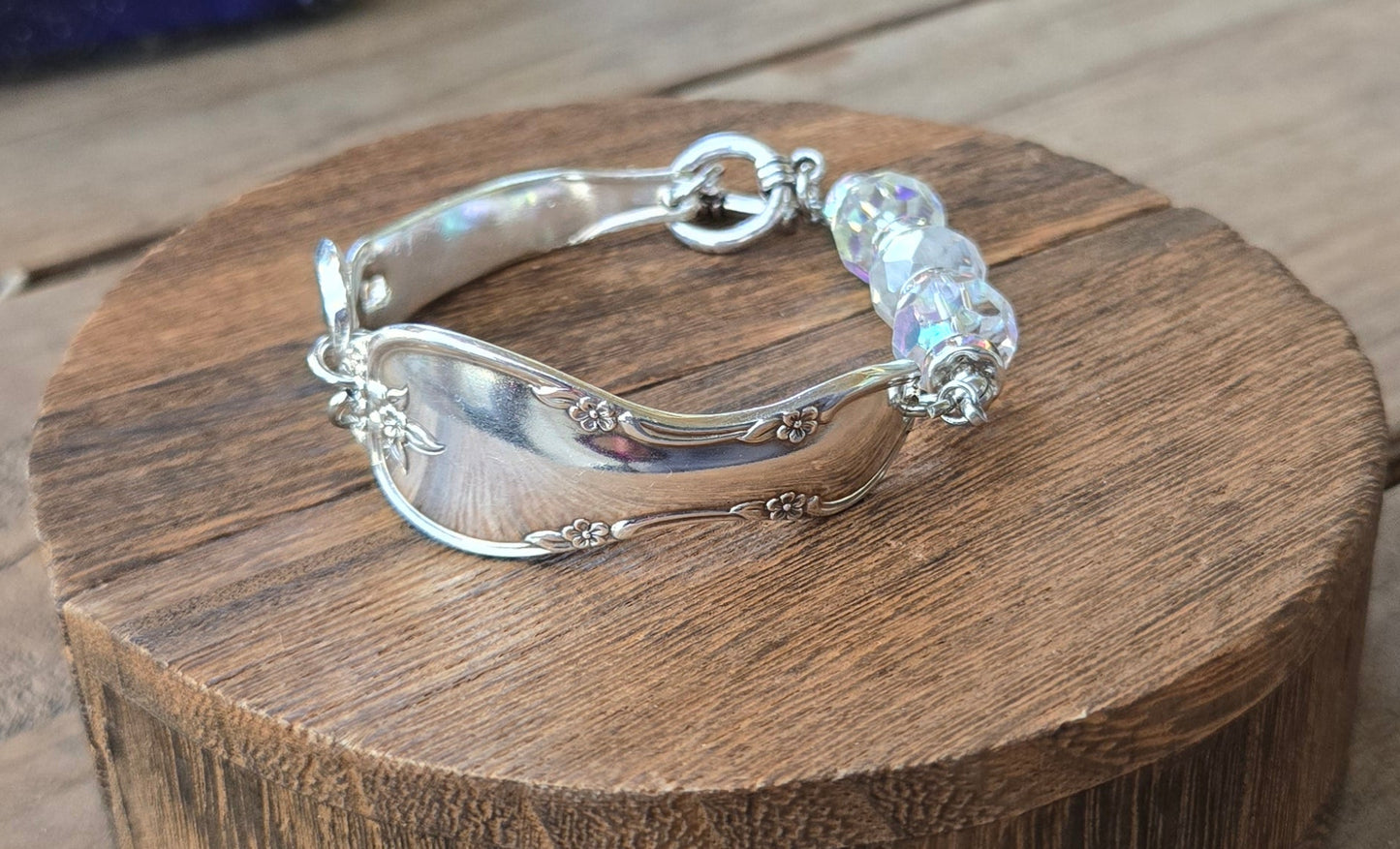 Crystal Infiniti Heart Bracelet