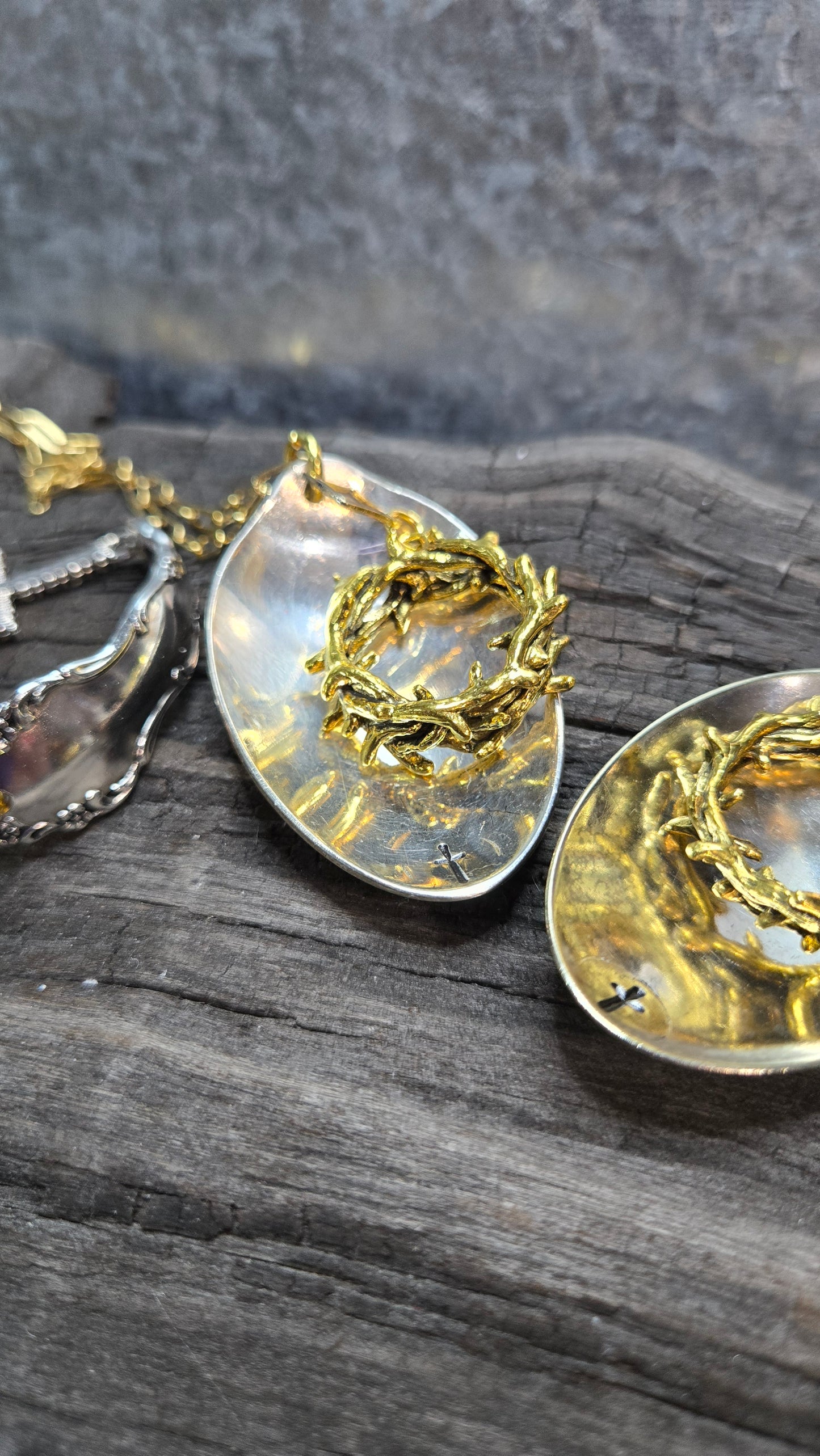 Gold Crown Thorn Necklace