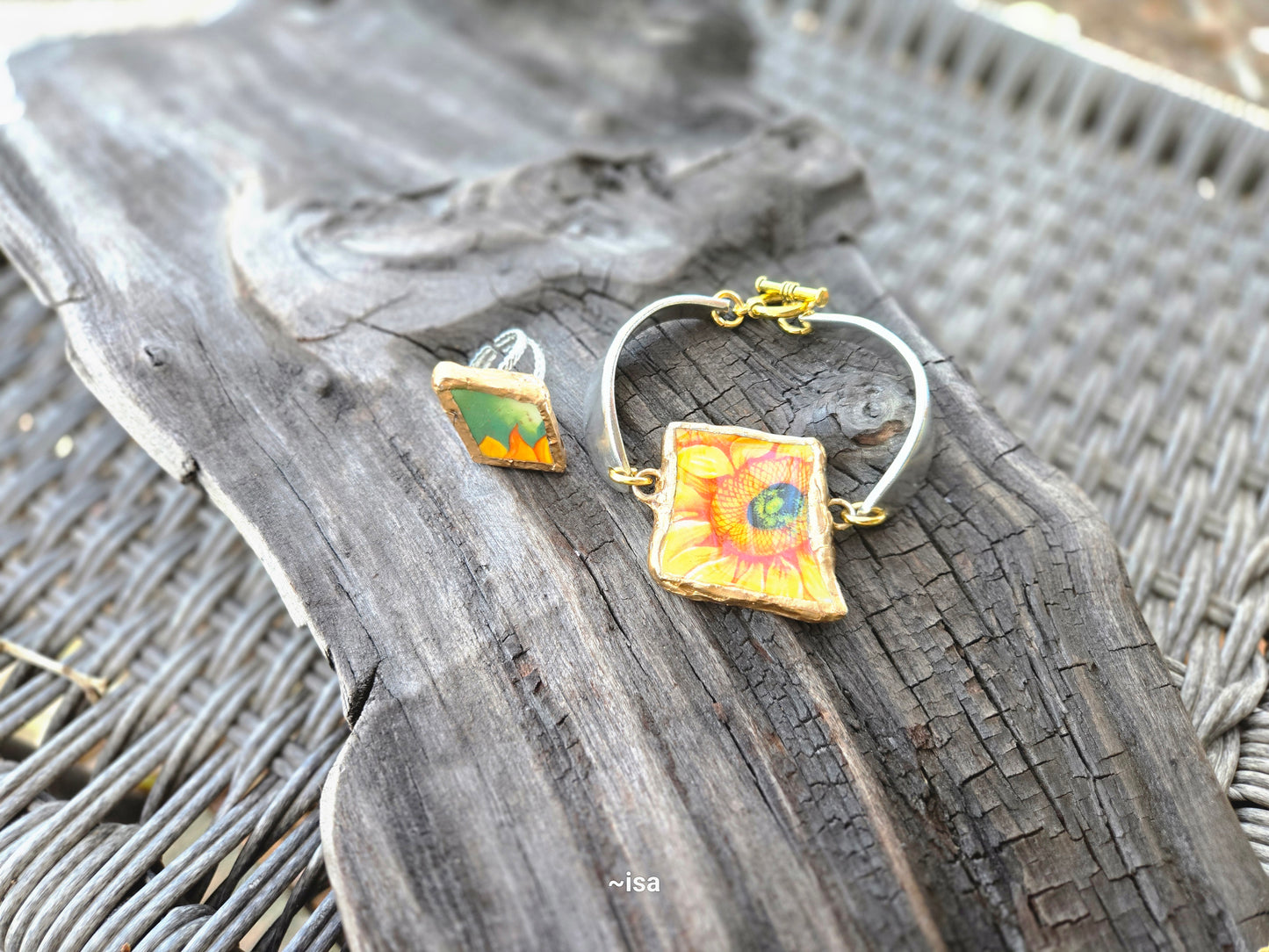 Sunflower bracelet