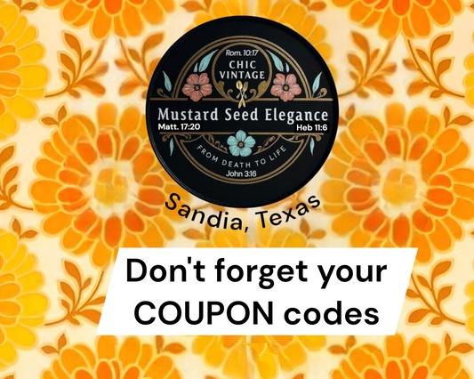Coupons: Don't forget the to use your COUPONS