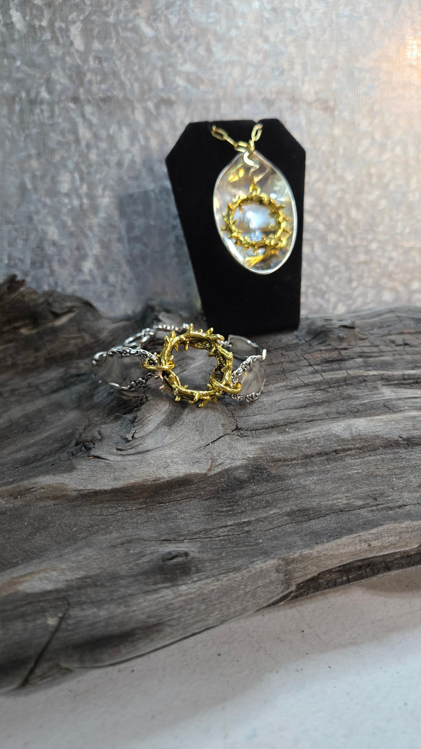 Crown of thorns bracelet- Gold