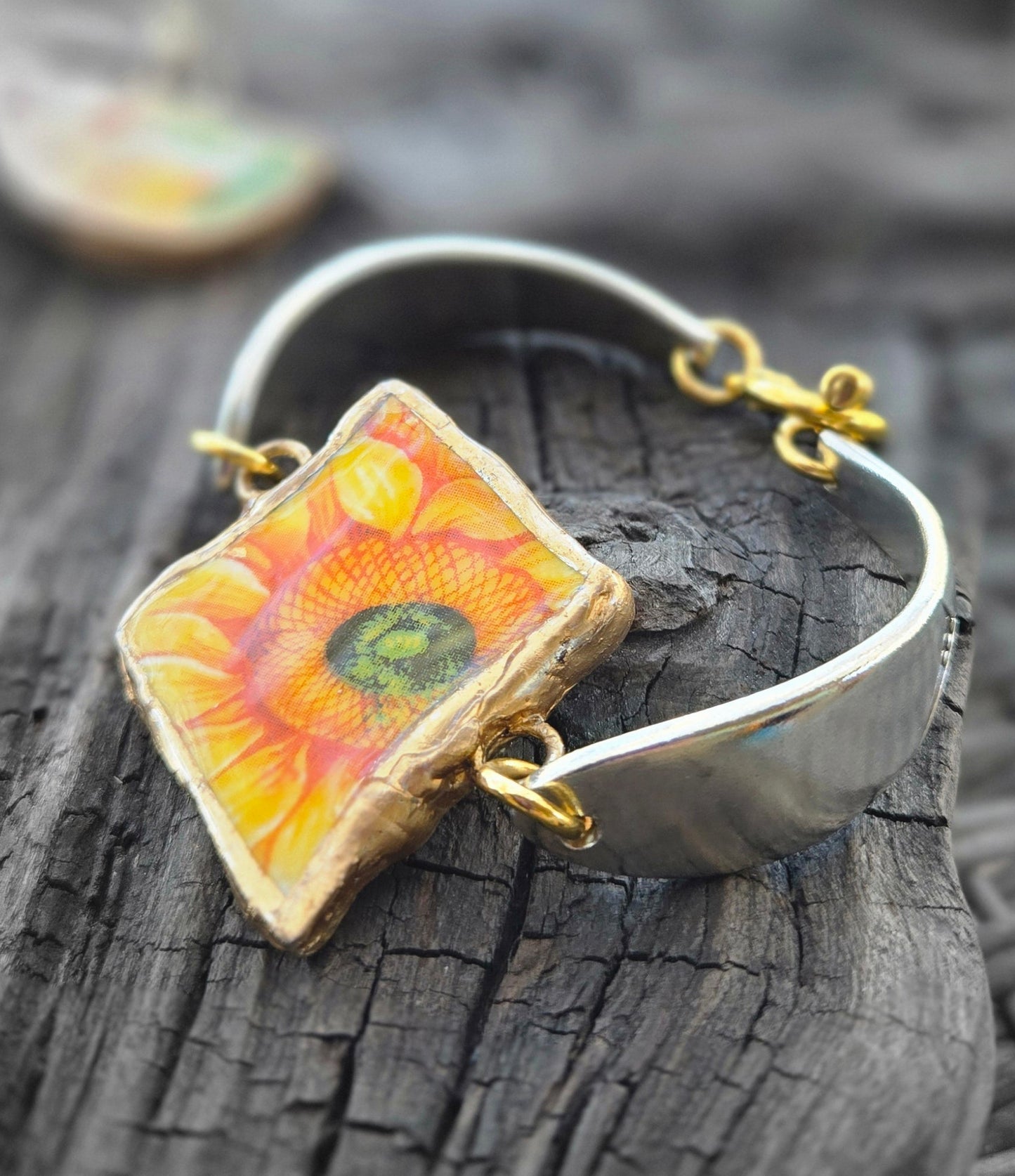 Sunflower bracelet