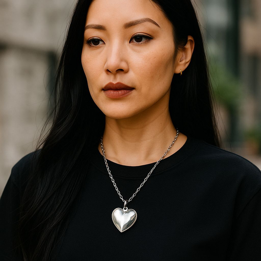 Dainty Heart Necklace on a 20-inch chain