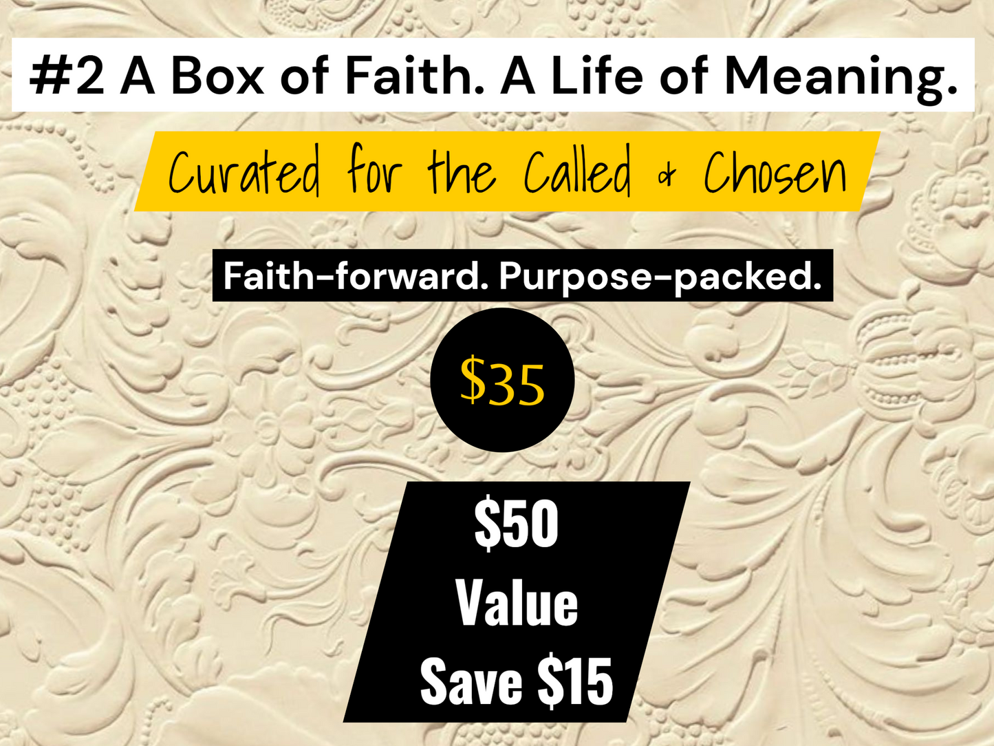 MSE Faith Box                                                                                   #2 A Box of Faith. A Life of Meaning.