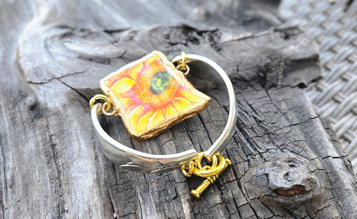 Sunflower bracelet