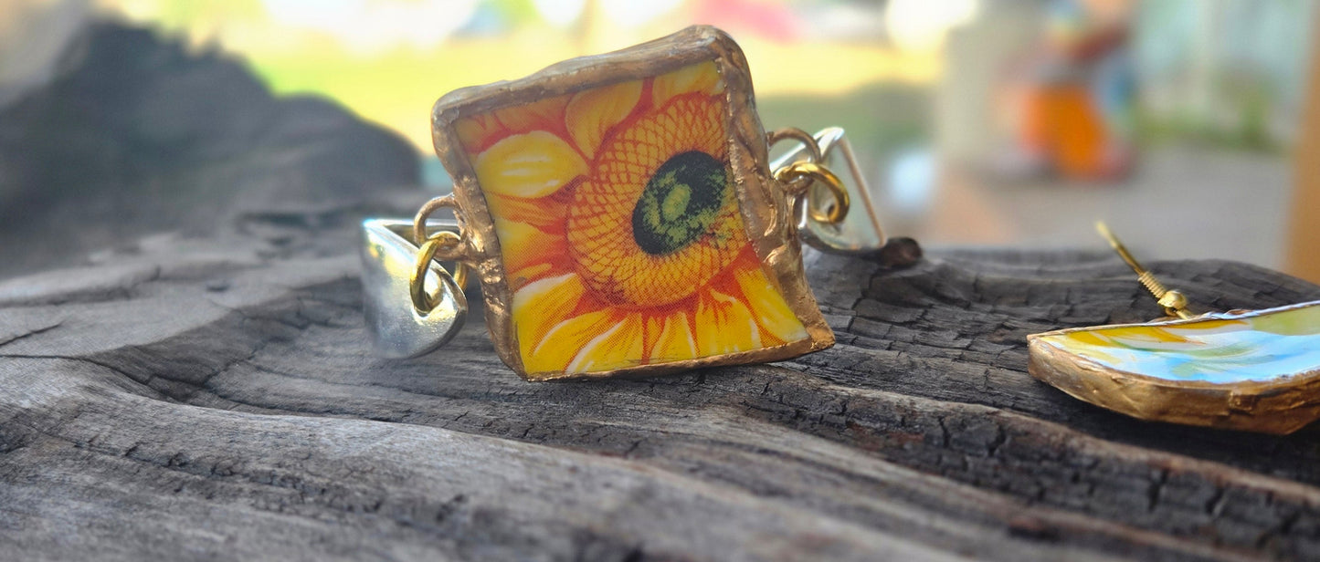 Sunflower bracelet