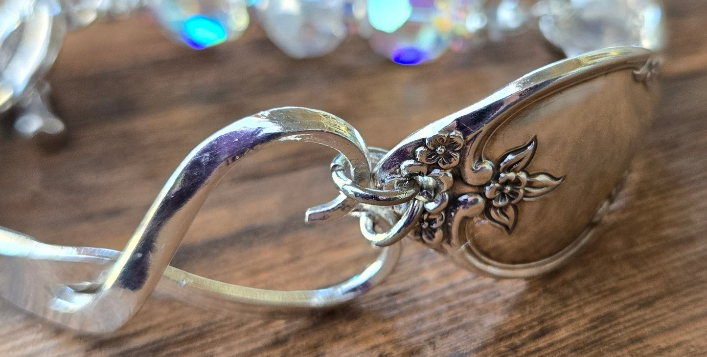 Crystal Infiniti Heart Bracelet