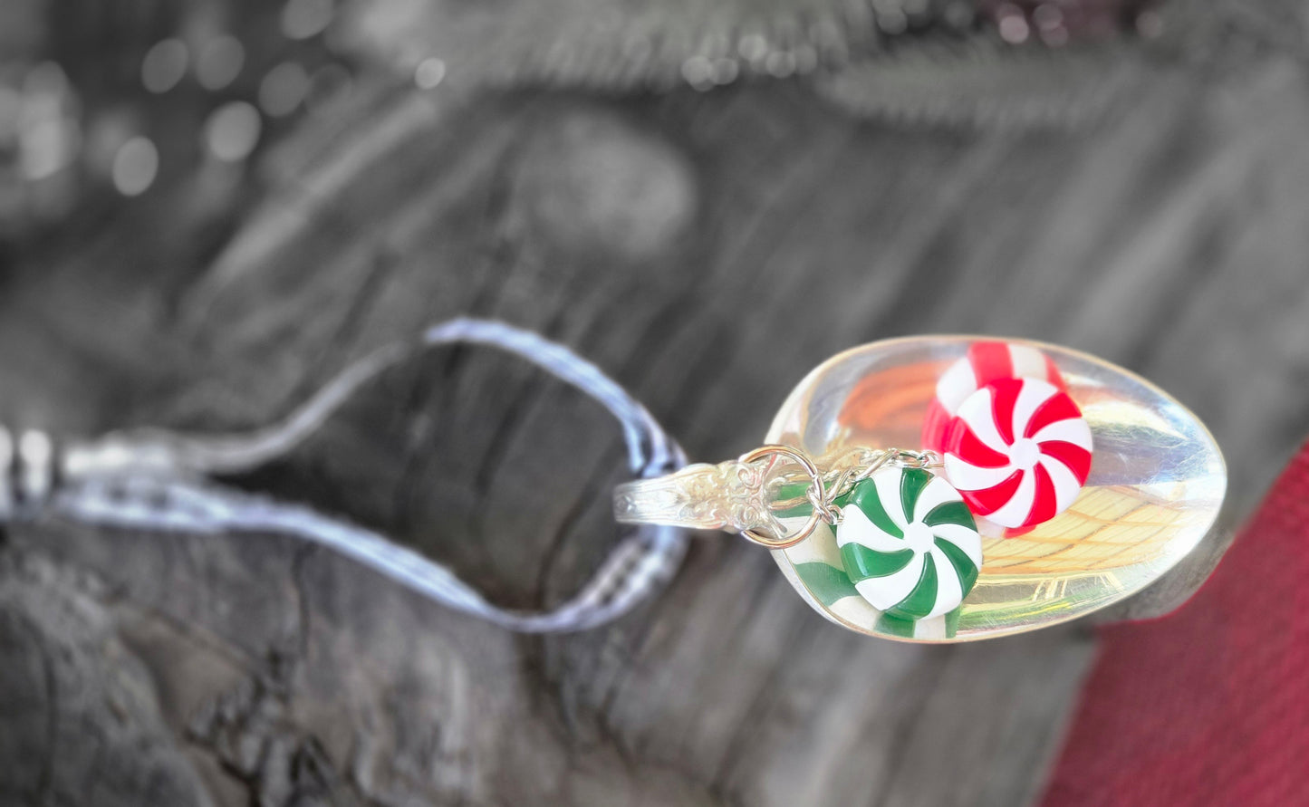 Peppermint Spoon Ornament