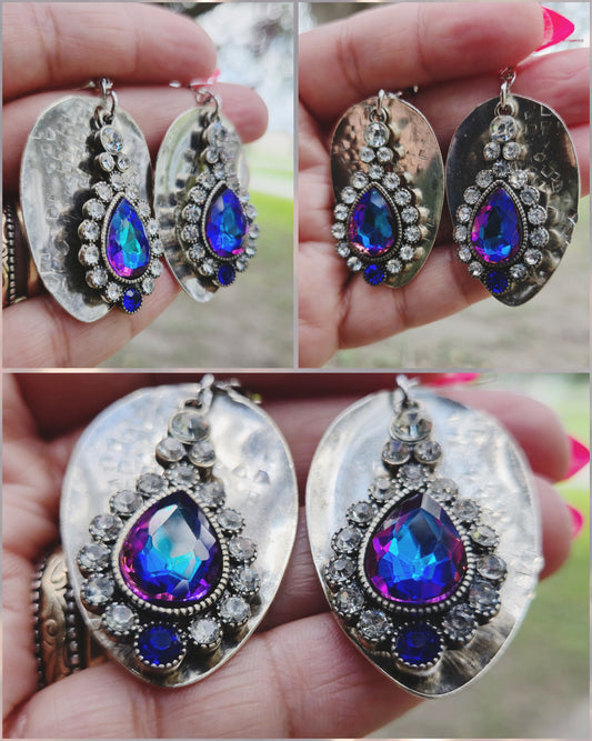 Peacock Hue Earrings