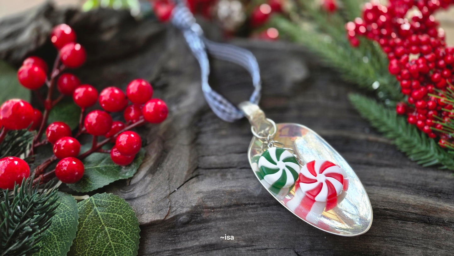 Peppermint Spoon Ornament